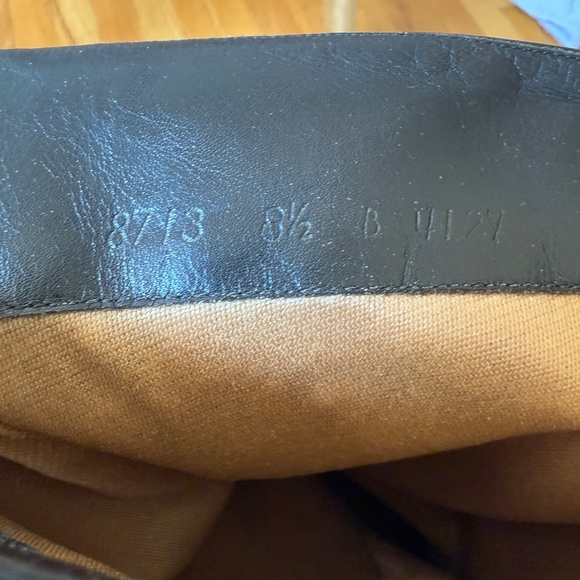 vintage Black Textured Heeled Boots for Women - Picture 8 of 10